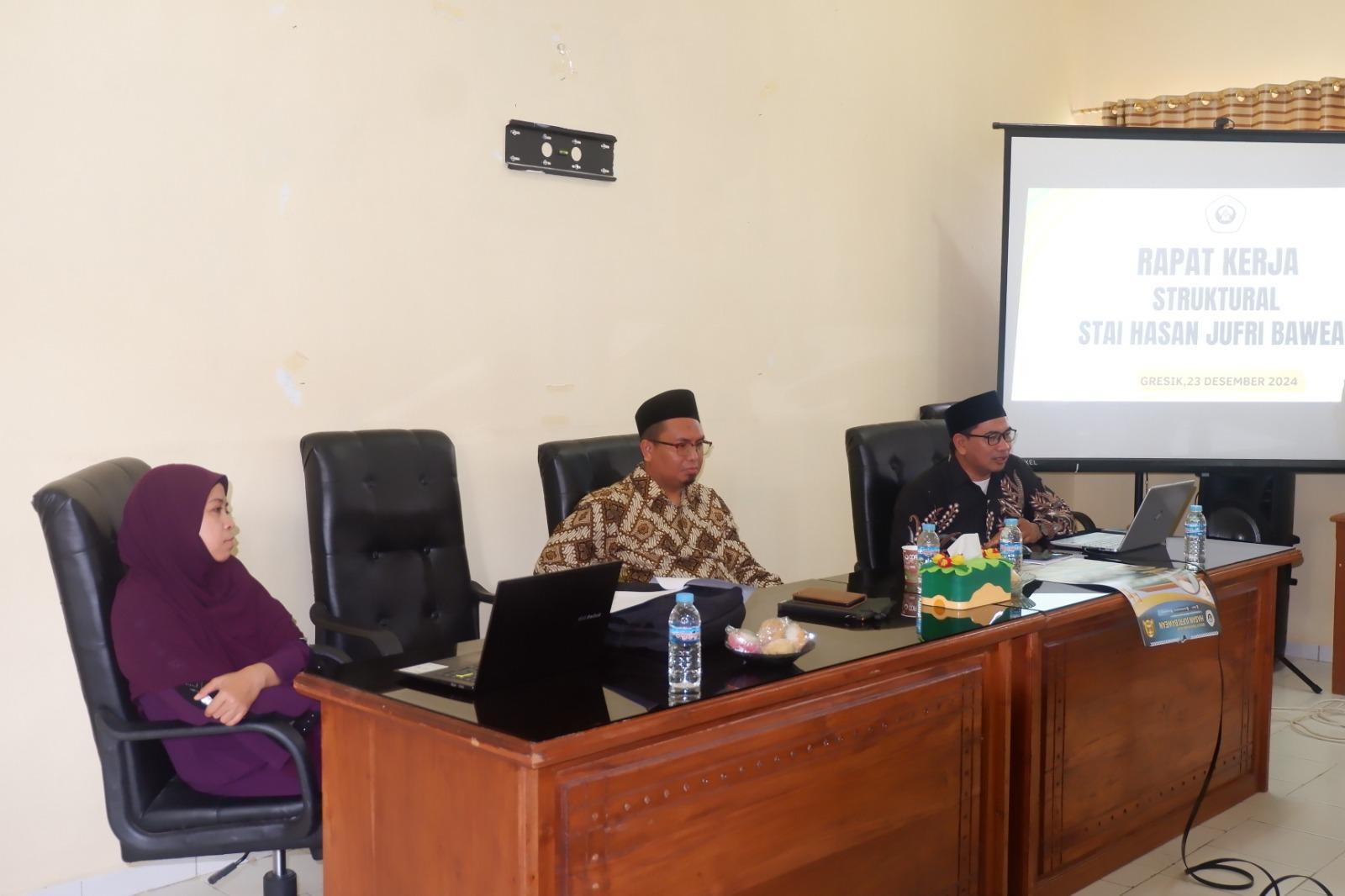 Rapat Koordinasi dan Evaluasi Pejabat  Struktural  STAI  Hasan Jufri Bawean
